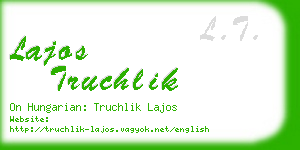 lajos truchlik business card